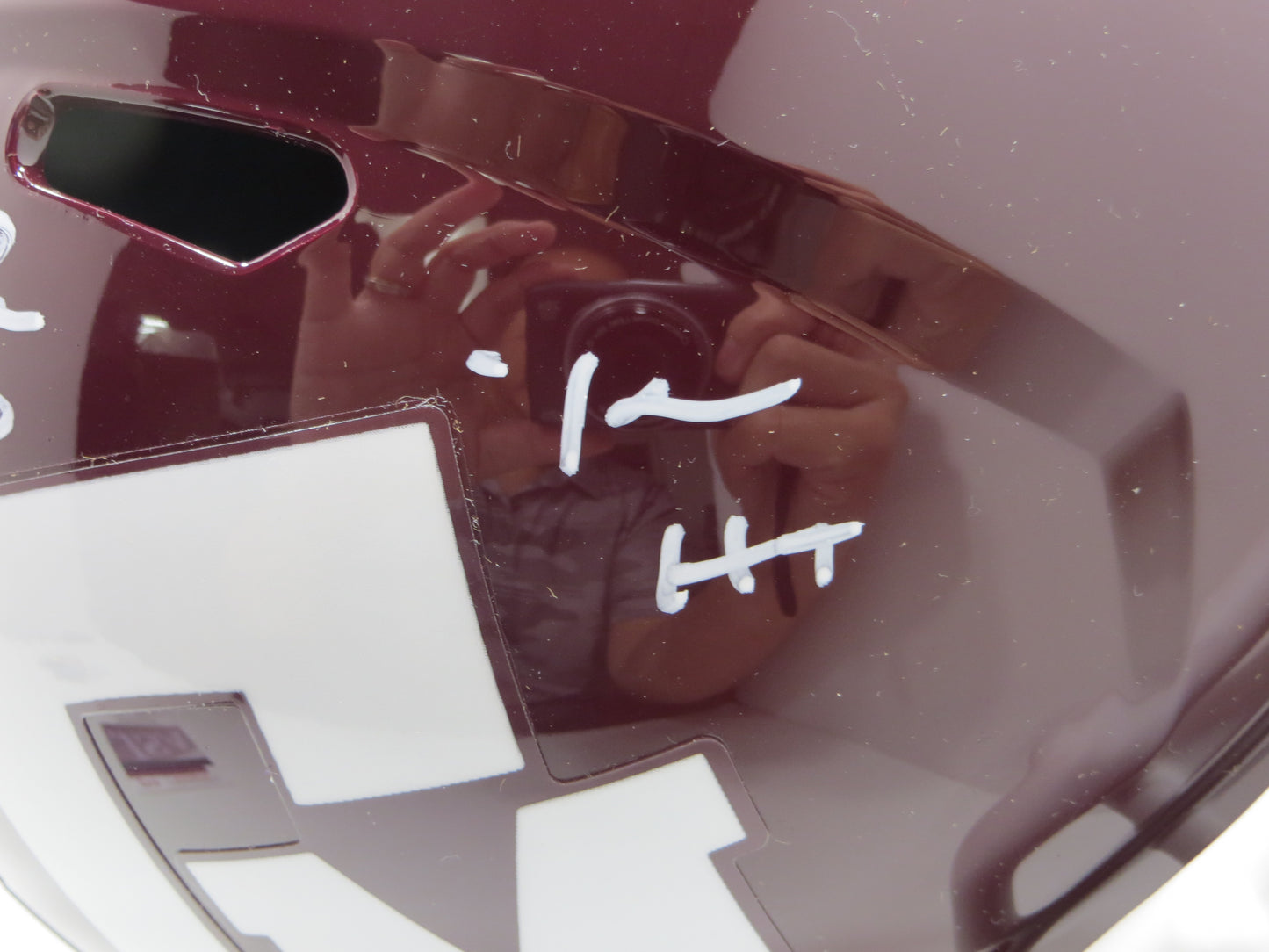 JOHNNY MANZIEL SIGNED TEXAS A&M AGGIES FULL SIZE HELMET w/JOHNNY FB JSA