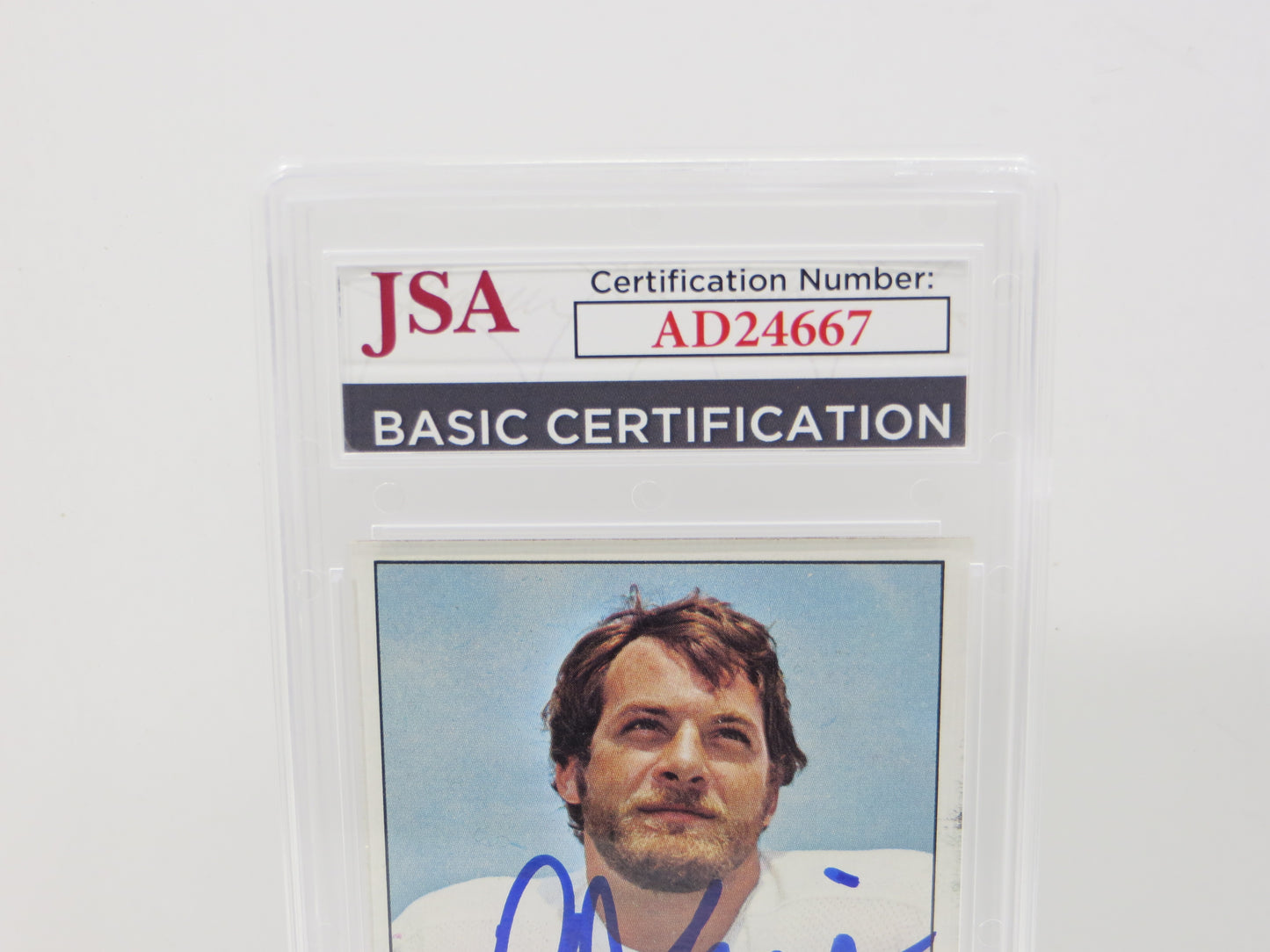 DD LEWIS SIGNED 1975 TOPPS Football Card #26 JSA SLAB Authentic AUTO