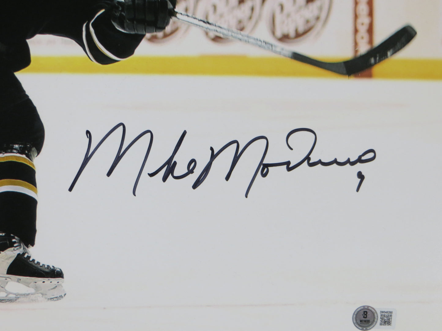 MIKE MODANO Dallas Stars SIGNED Slap Shot 16x20 PHOTO Minnesota North Stars BAS