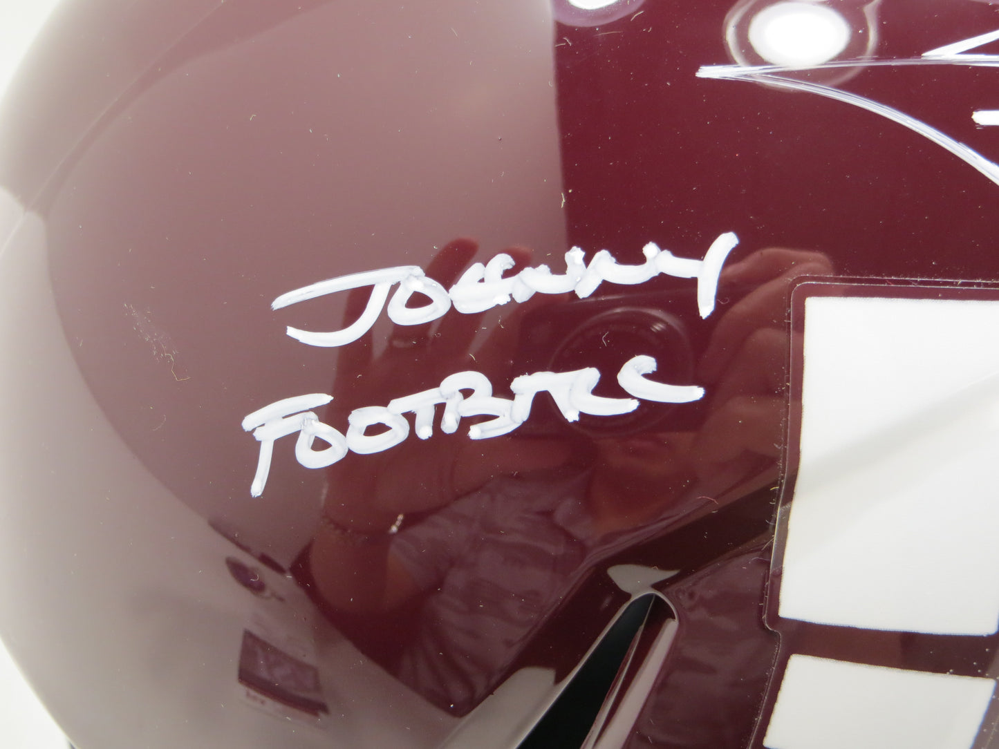 JOHNNY MANZIEL SIGNED TEXAS A&M AGGIES FULL SIZE HELMET w/JOHNNY FB JSA