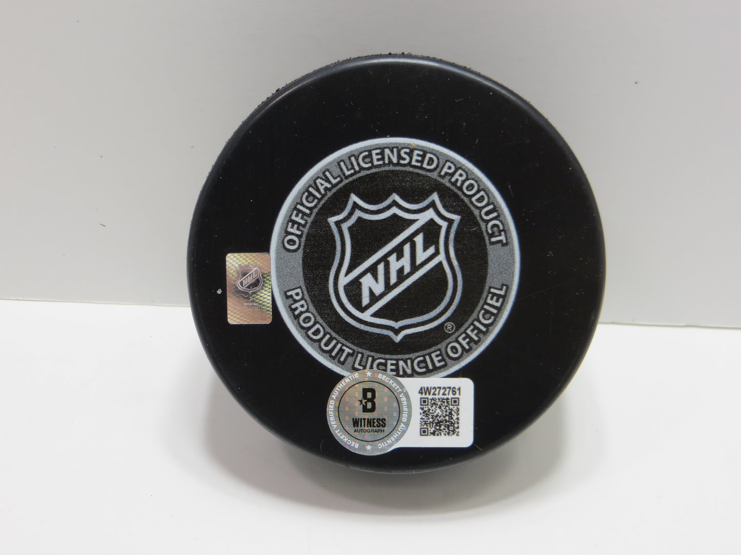 DERIAN HATCHER DALLAS STARS SIGNED 1999 Stanley Cup Puck BAS COA