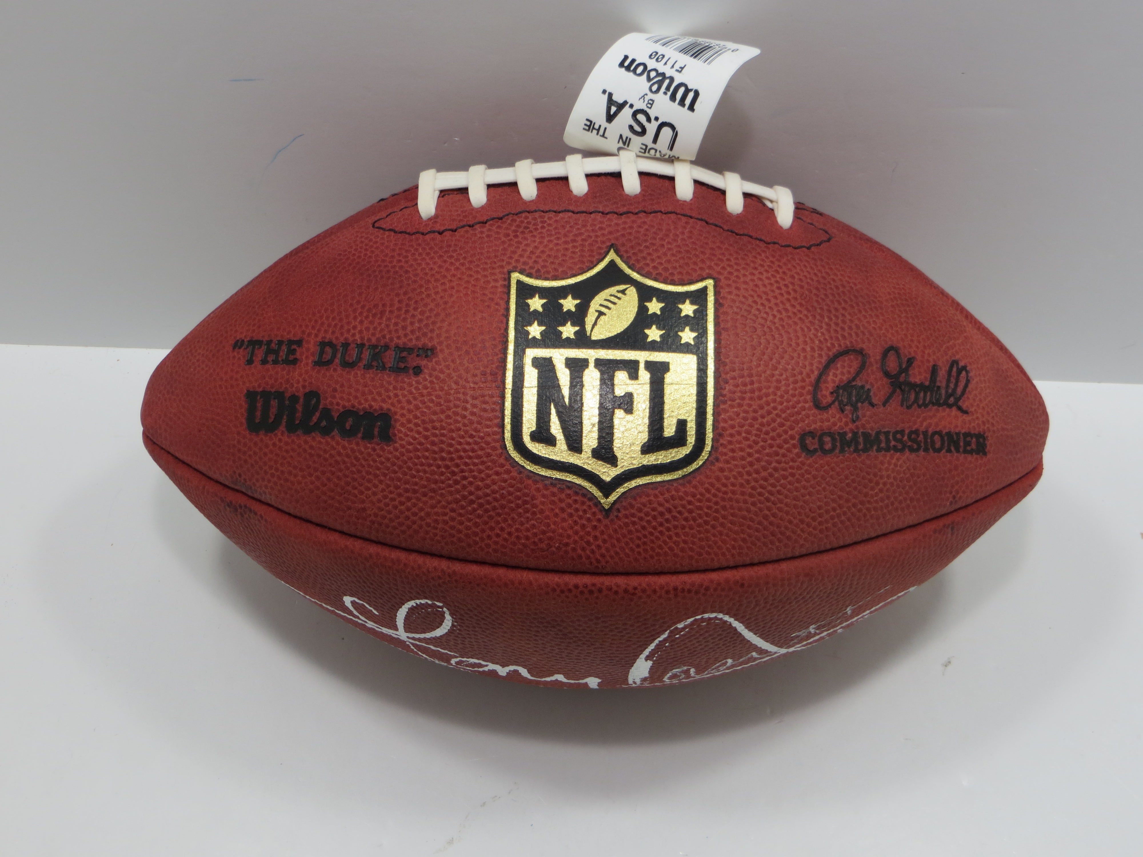 TONY DORSETT SIGNED WILSON OFFICIAL NFL FOOTBALL w/INSC Dallas