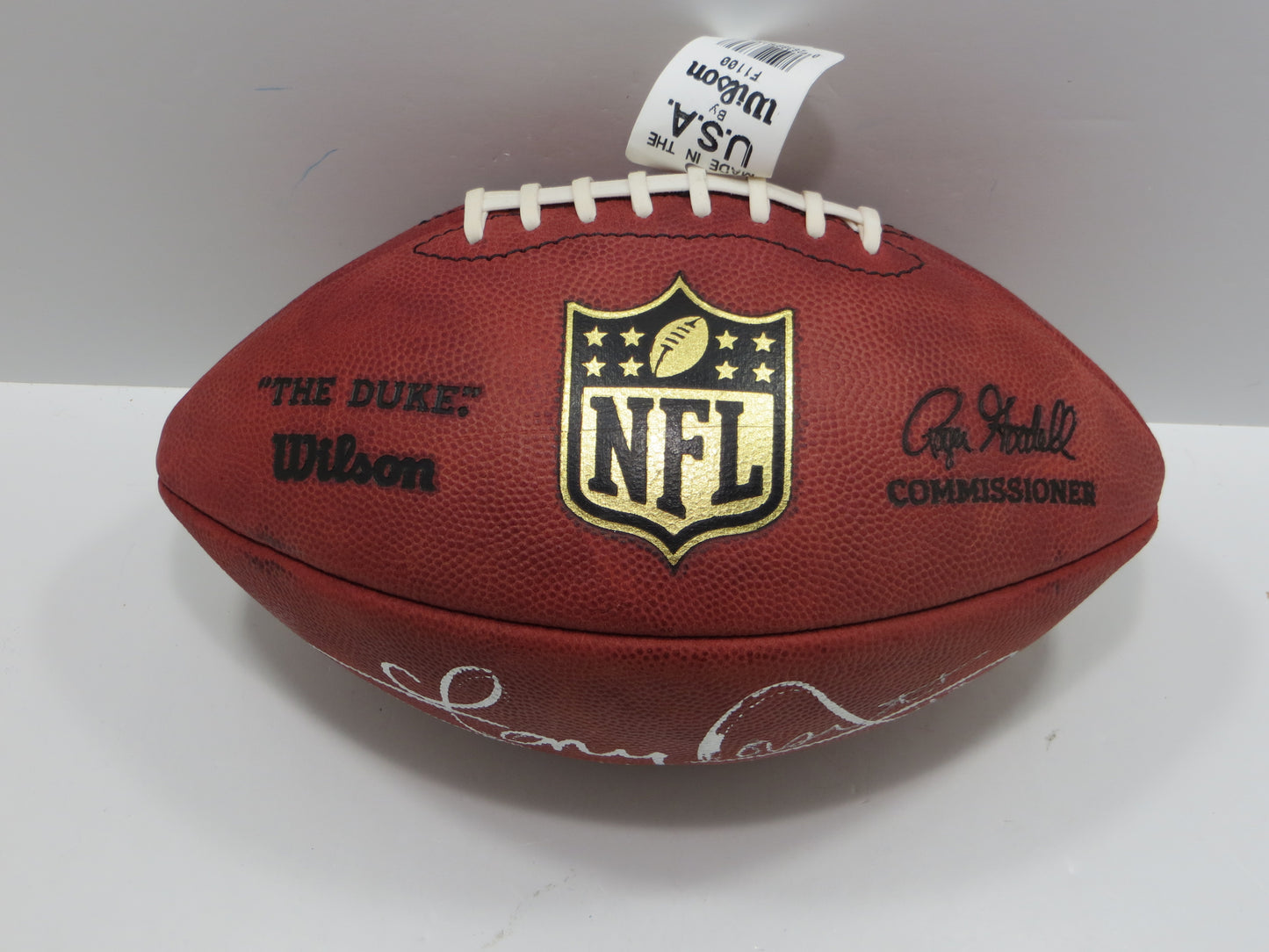 TONY DORSETT SIGNED WILSON OFFICIAL NFL FOOTBALL w/INSC Dallas Cowboys JSA