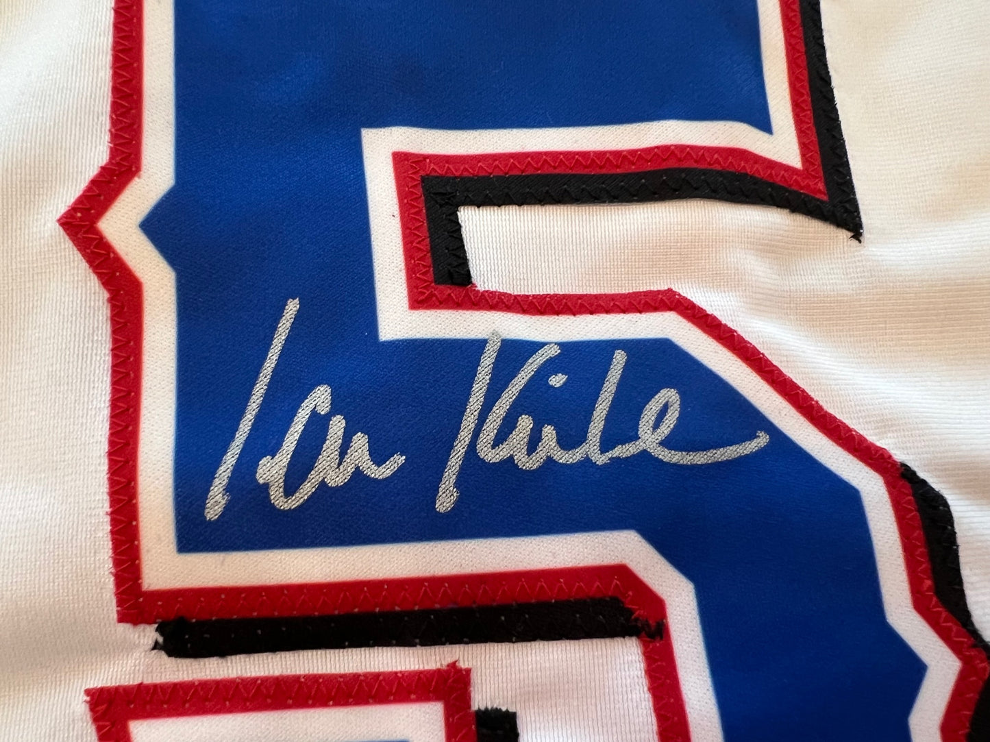 IAN KINSLER TEXAS RANGERS SIGNED WHITE JERSEY BAS COA