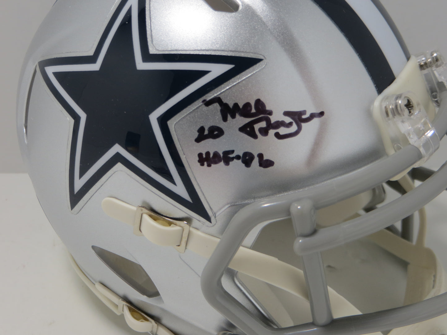 MEL RENFRO DALLAS COWBOYS SIGNED Mini Helmet w/HOF 06 JSA COA