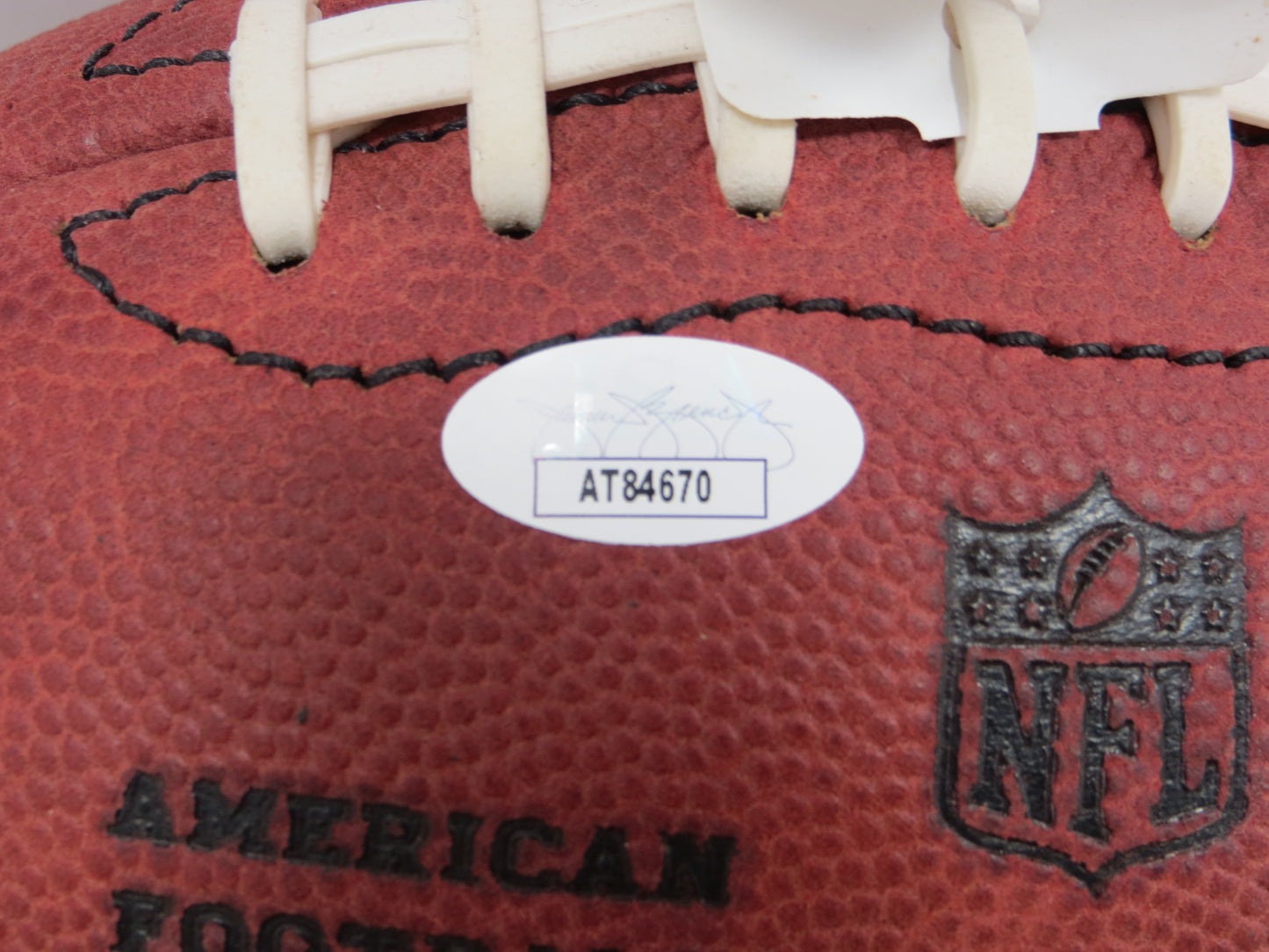 TONY DORSETT SIGNED WILSON OFFICIAL NFL FOOTBALL w/INSC Dallas Cowboys JSA