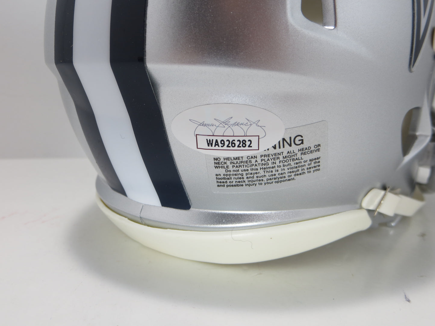 MEL RENFRO DALLAS COWBOYS SIGNED Mini Helmet w/HOF 06 JSA COA