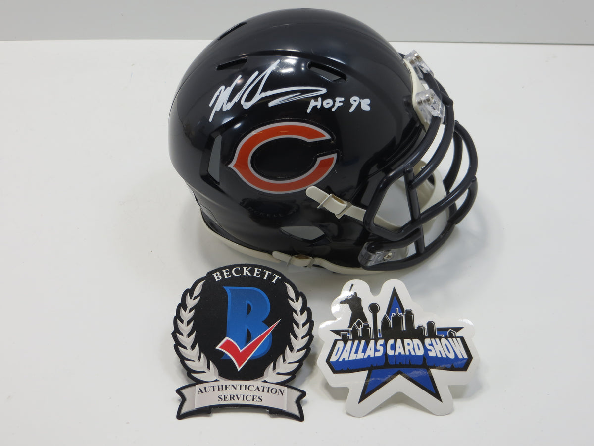 MIKE SINGLETARY CHICAGO BEARS SIGNED MINI HELMET w/HOF98 Baylor BAS