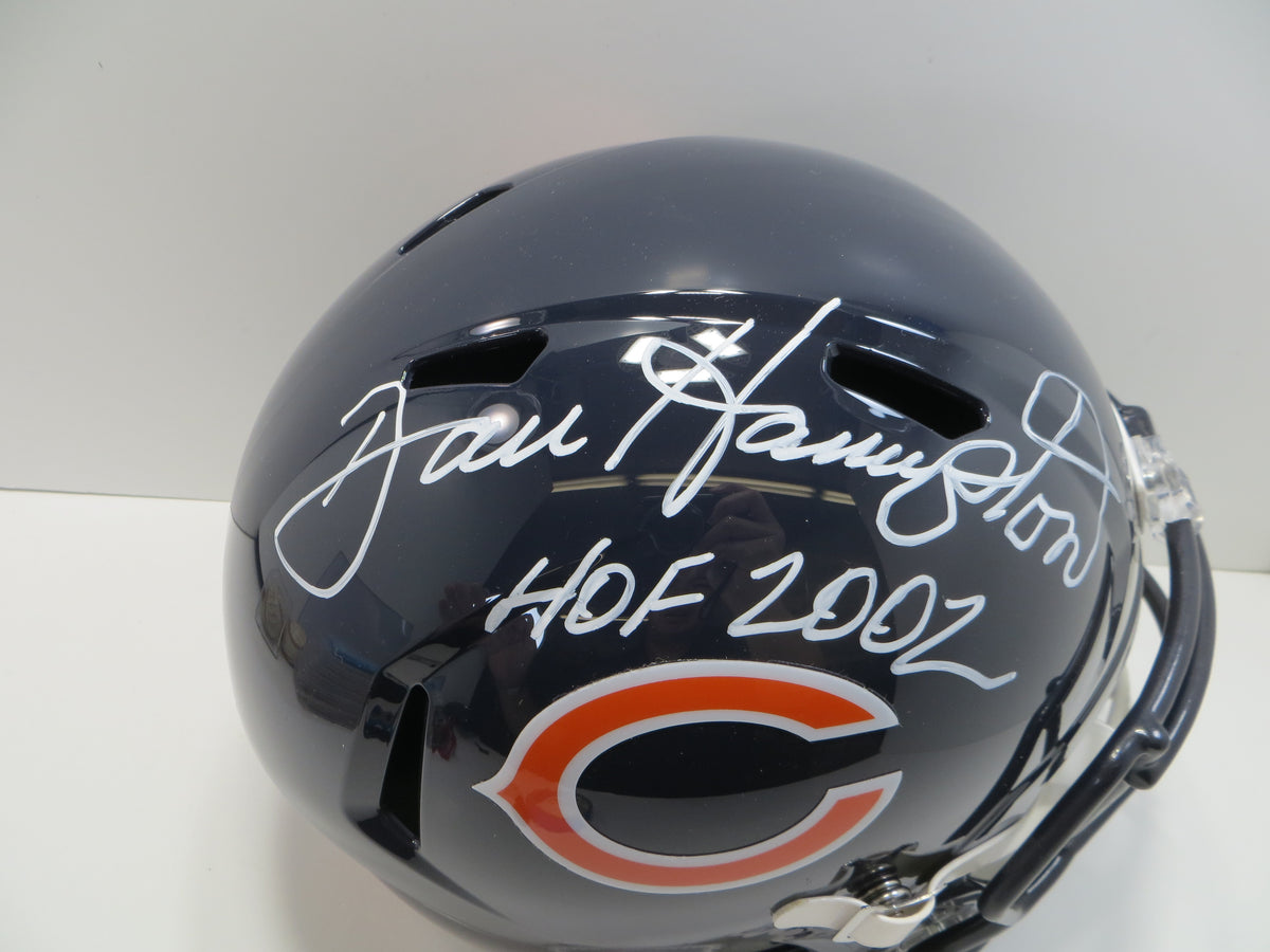DAN HAMPTON CHICAGO BEARS SIGNED Riddell SPEED FULL SIZE HELMET w/HOF 2002 BAS