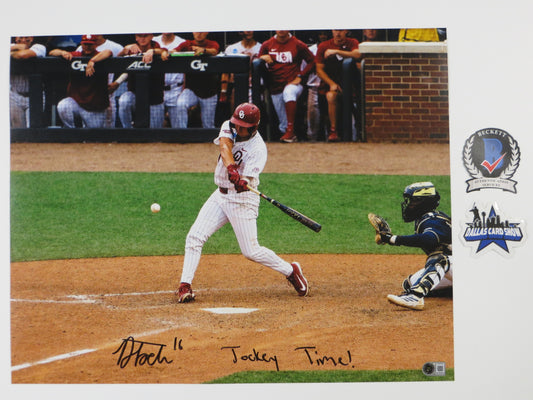 DAYTON TOCKEY OKLAHOMA OU SOONERS SIGNED 16x20 W/TockeyTime BAS