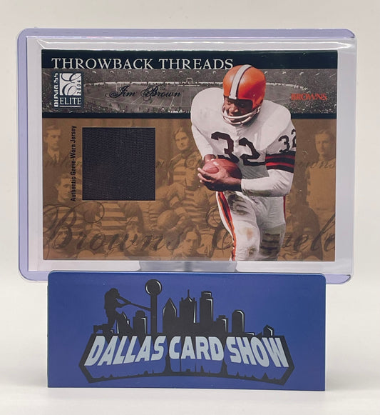 2004 Donruss Playoff #TT-43 Jim Brown/Jamal Lewis Throwback Threads /75