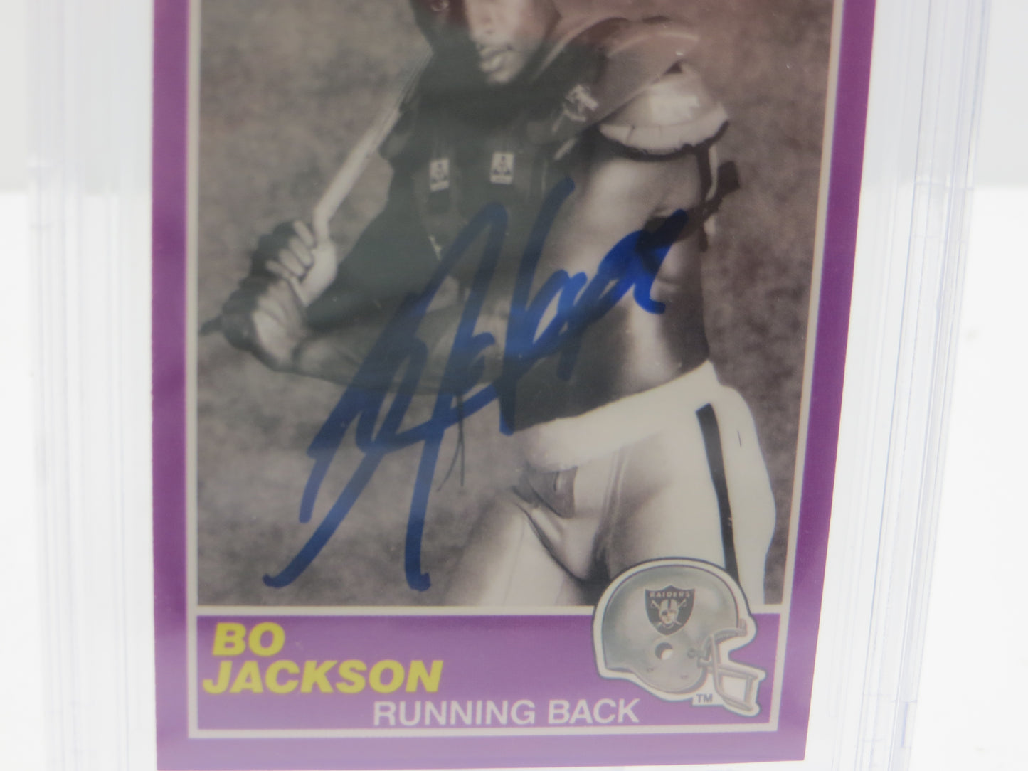BO JACKSON SIGNED 1988 SCORE SUPPLEMENTAL #384S ROYALS RAIDERS BGS BAS AUTO 10