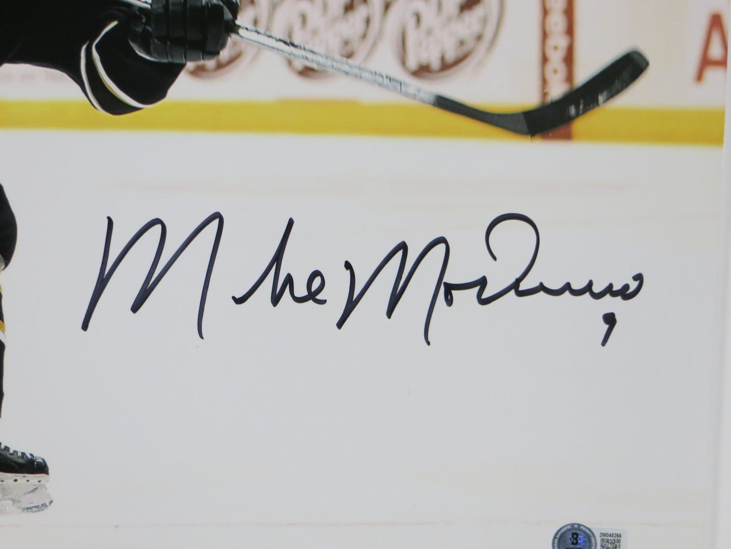 MIKE MODANO Dallas Stars SIGNED Slap Shot 16x20 PHOTO Minnesota North Stars BAS