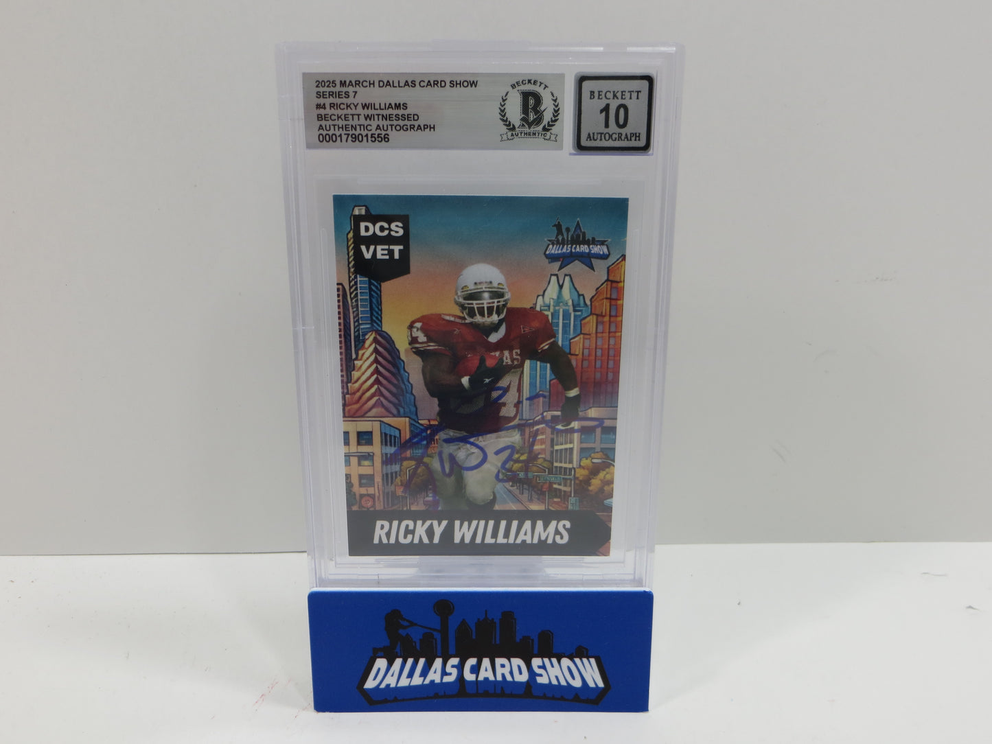 2025 MARCH DALLAS CARD SHOW SERIES 7 RICKY WILLIAMS BAS 10 AUTO