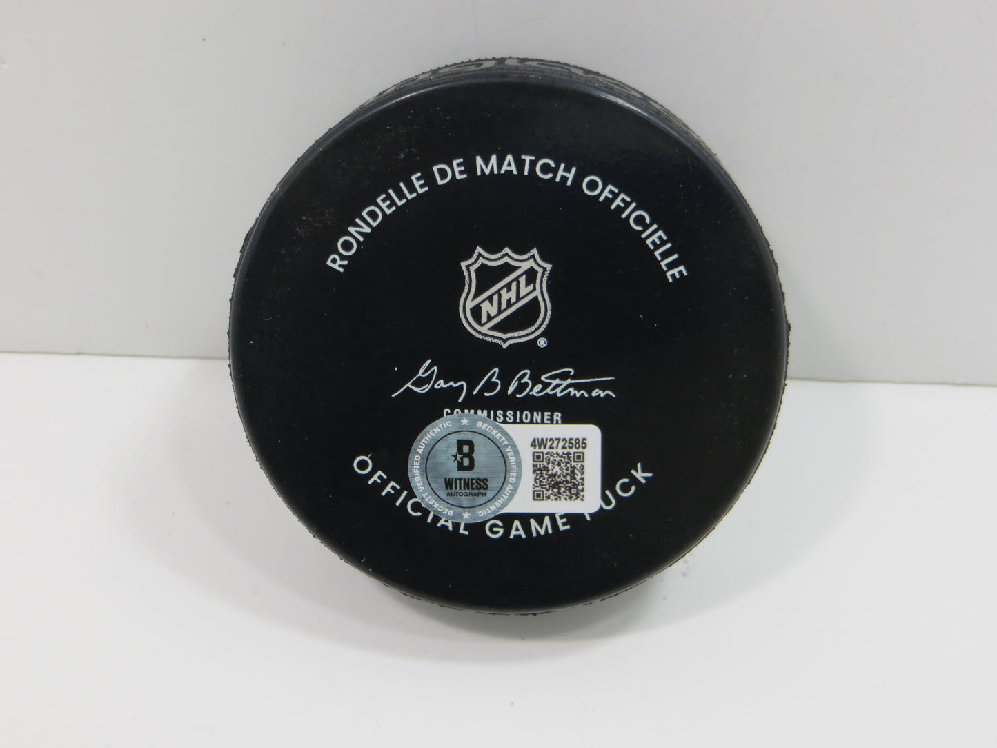 MIKE MODANO DALLAS STARS SIGNED AUTHENTIC OFFICIAL HOCKEY PUCK BAS COA