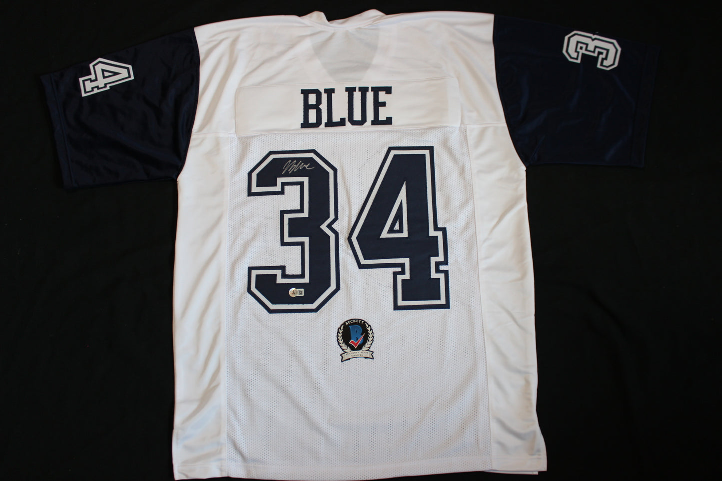 JAYDON BLUE DALLAS COWBOYS SIGNED ALT FOOTBALL JERSEY UT Longhorns BAS COA