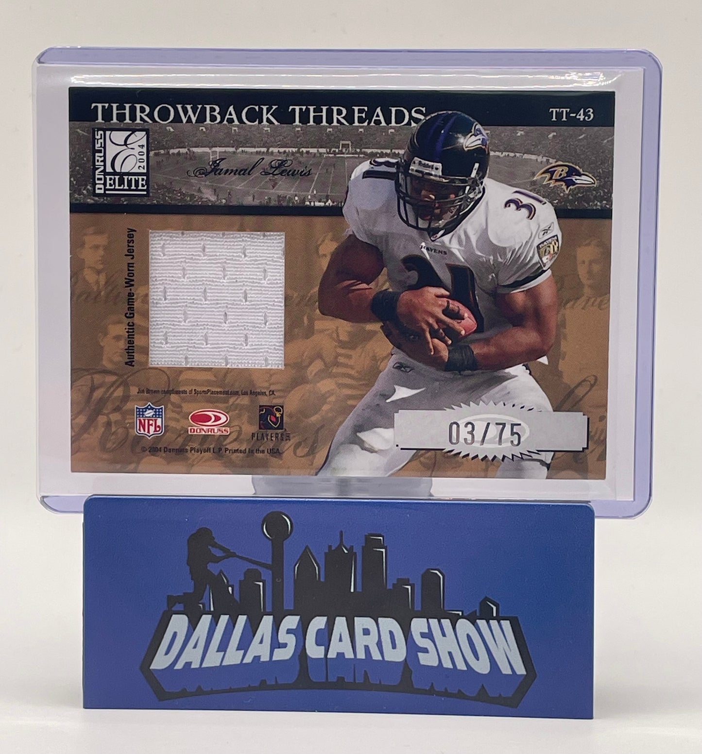 2004 Donruss Playoff #TT-43 Jim Brown/Jamal Lewis Throwback Threads /75