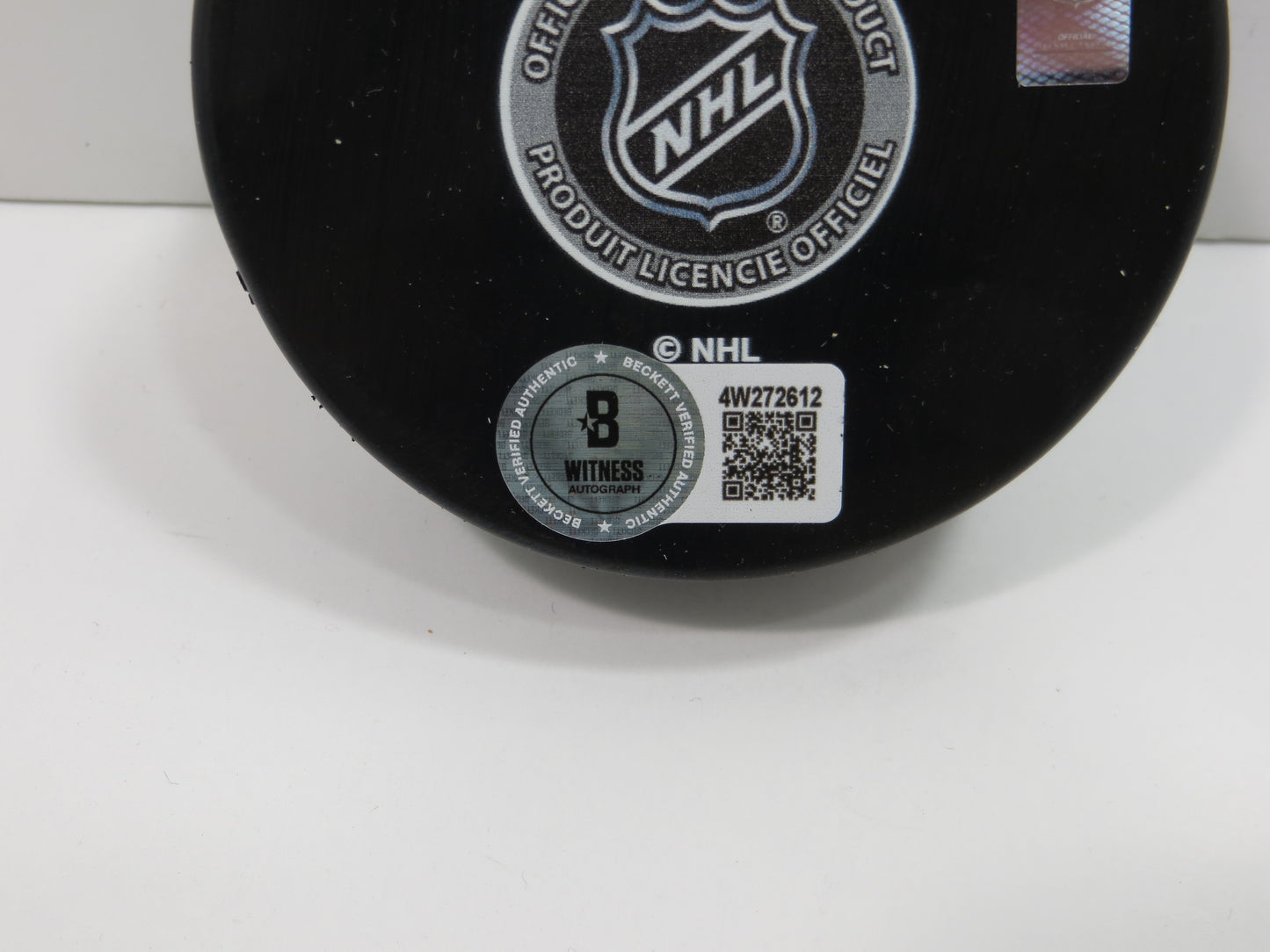 MIKE MODANO DALLAS STARS SIGNED HOCKEY PUCK Minn North Stars Red Wings BAS