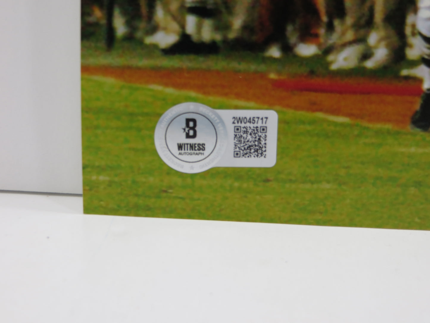 RAMONCE TAYLOR TEXAS LONGHORNS SIGNED 8x10 PHOTO TD Nat Champs BAS