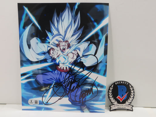 STEPHANIE NADOLNY SIGNED 8x10 PHOTO Dragon Ball Z Gohan w/INSC BAS COA