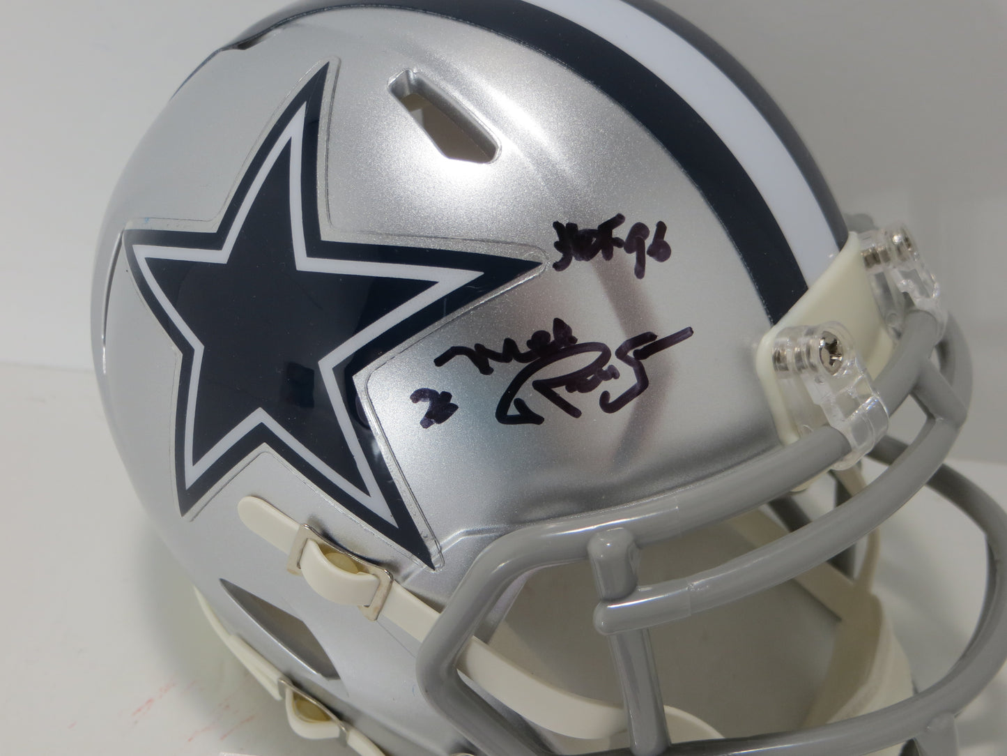 MEL RENFRO DALLAS COWBOYS SIGNED Mini Helmet w/HOF 06 JSA COA