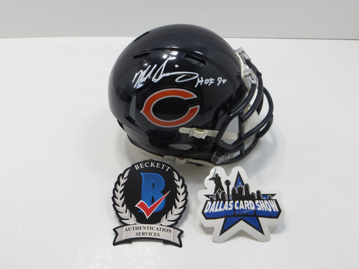MIKE SINGLETARY CHICAGO BEARS SIGNED MINI HELMET w/HOF98 Baylor BAS