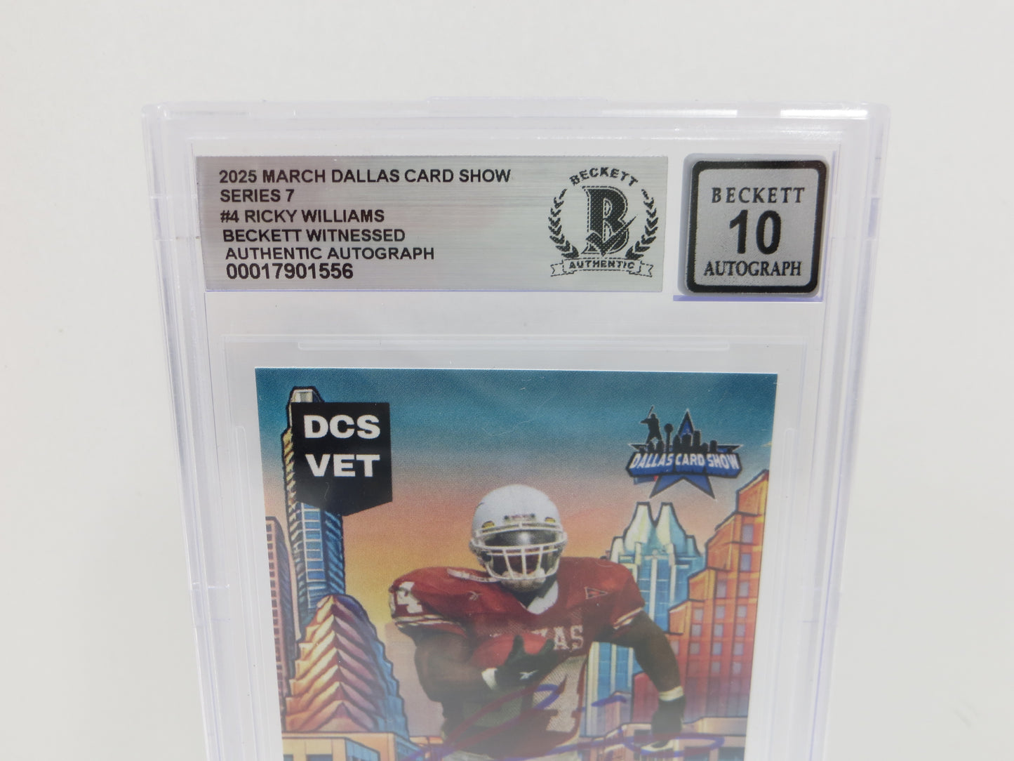 2025 MARCH DALLAS CARD SHOW SERIES 7 RICKY WILLIAMS BAS 10 AUTO