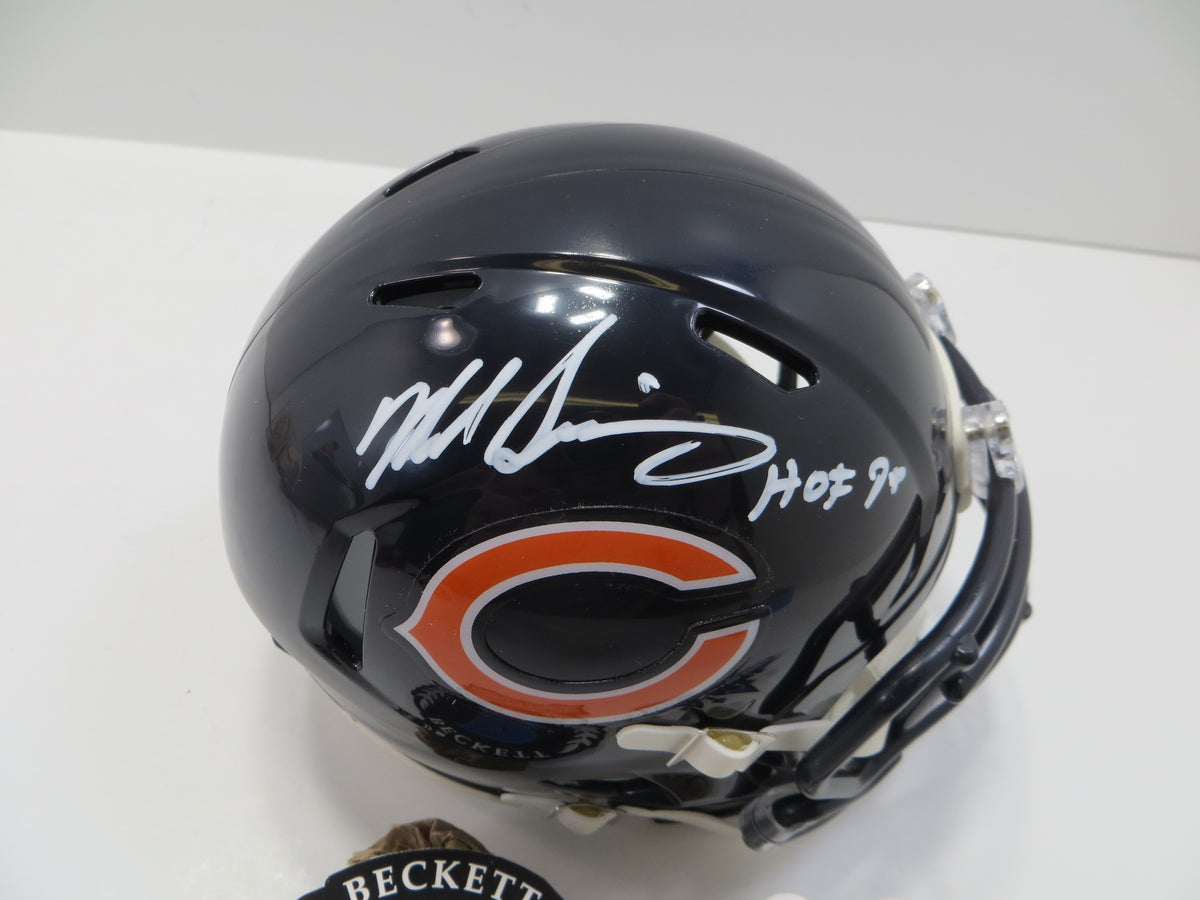MIKE SINGLETARY CHICAGO BEARS SIGNED MINI HELMET w/HOF98 Baylor BAS