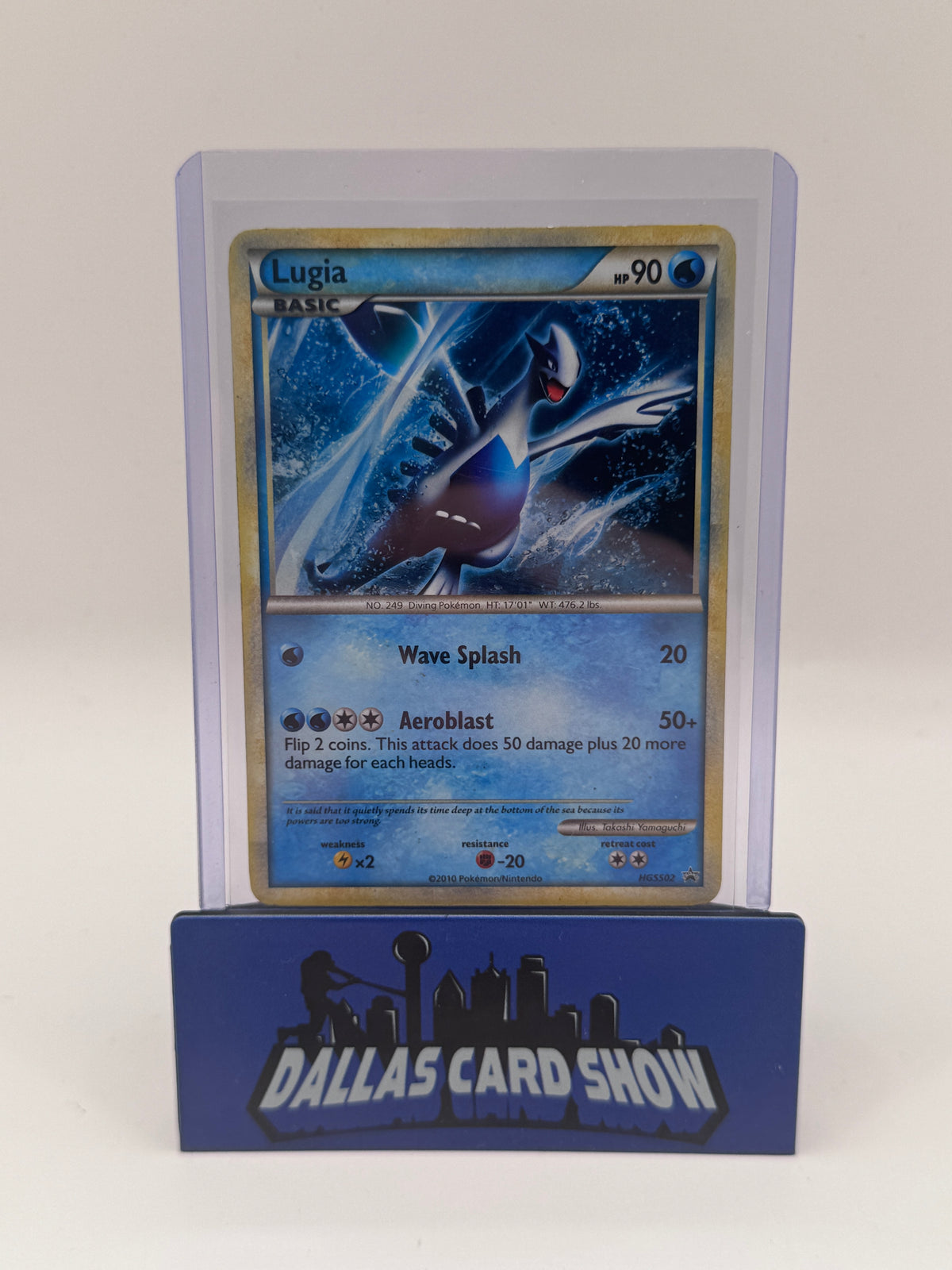2010 Pokemon - Lugia (Holo) - HGSS02 Black Star Promo DMG'd