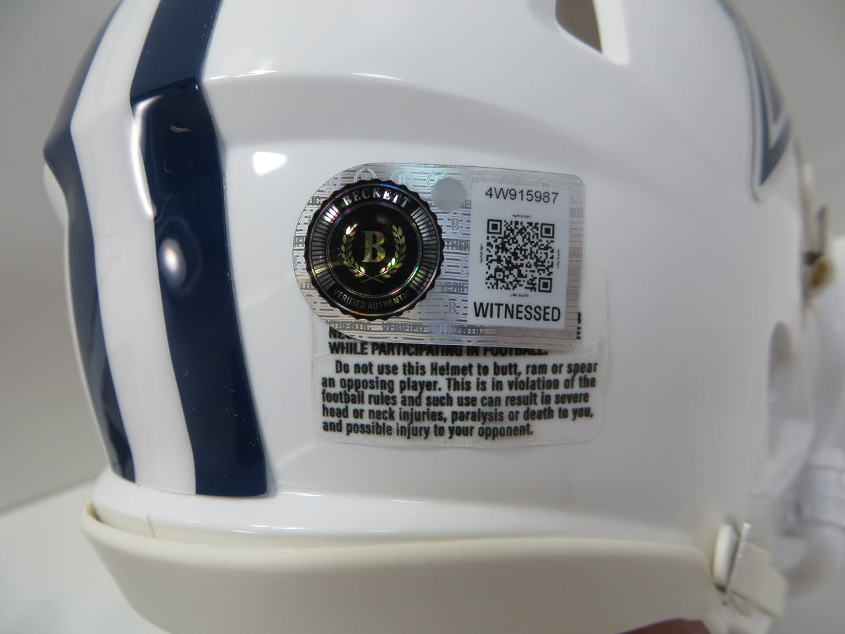 QUINNEN WILLIAMS DALLAS COWBOYS SIGNED Riddell ALT MINI HELMET BAS