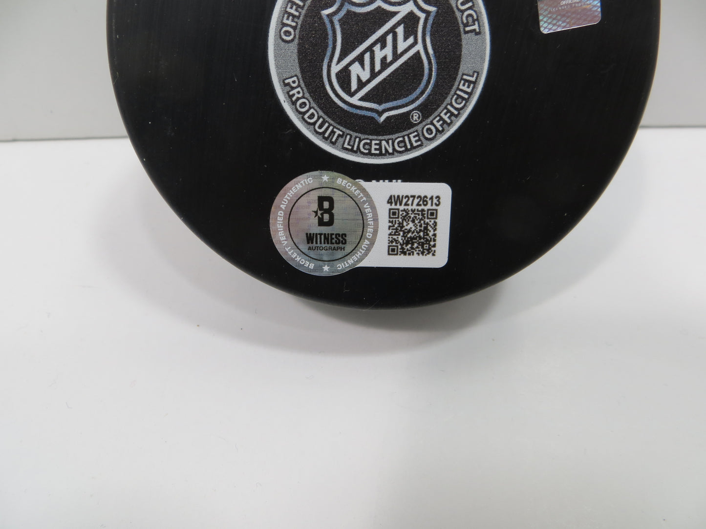 MIKE MODANO DALLAS STARS SIGNED HOCKEY PUCK Minn North Stars Red Wings BAS