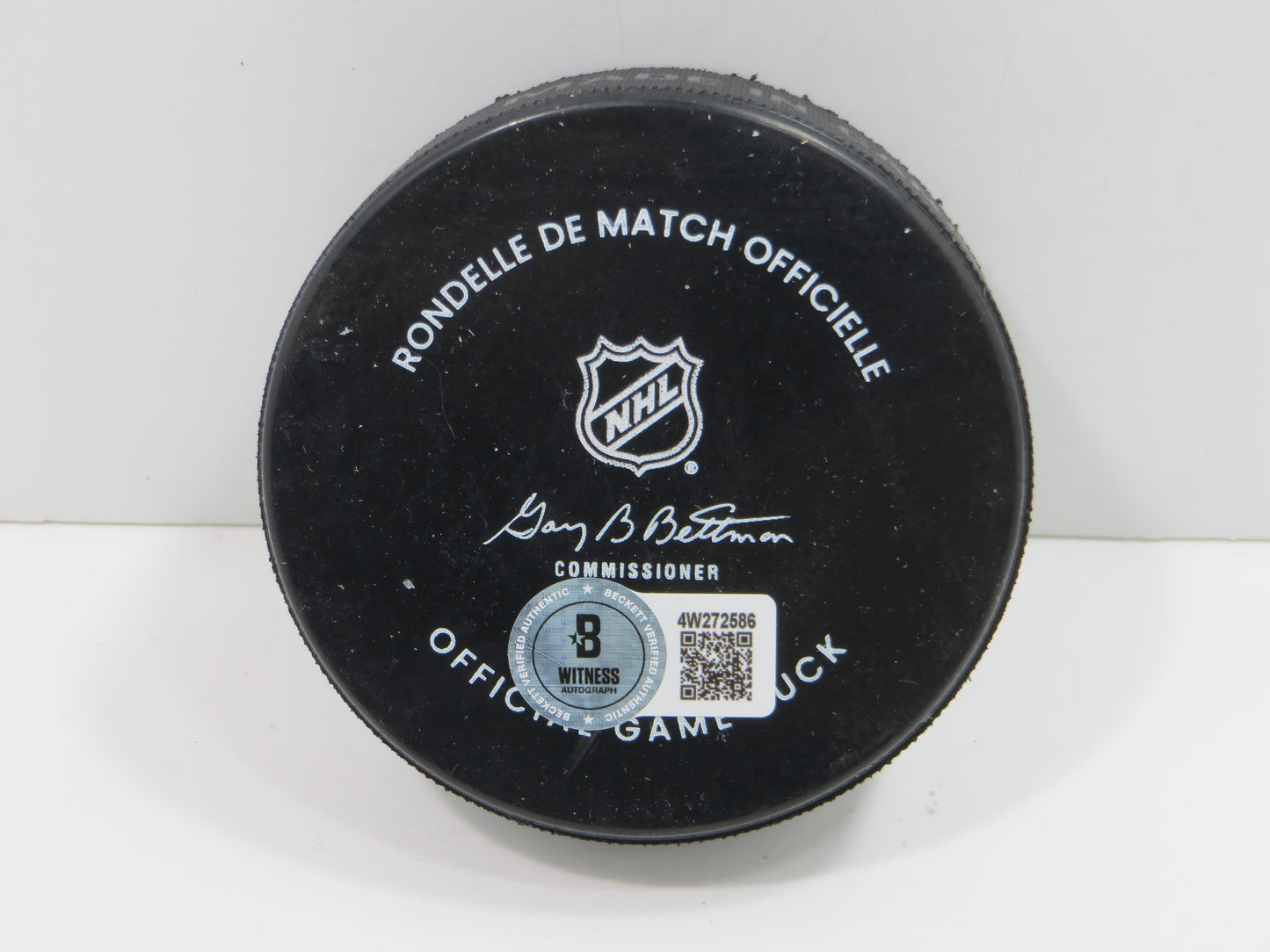 MIKE MODANO DALLAS STARS SIGNED AUTHENTIC OFFICIAL HOCKEY PUCK BAS COA