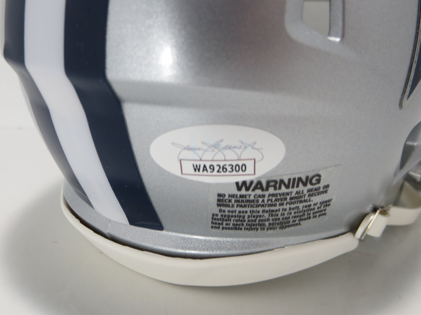 MEL RENFRO DALLAS COWBOYS SIGNED Mini Helmet w/HOF 06 JSA COA