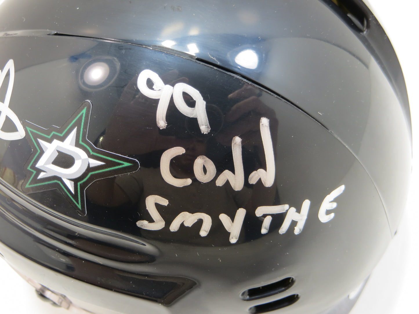 JOE NIEUWENDYK DALLAS STARS SIGNED MINI HOCKEY HELMET w/99 Conn Smythe BAS