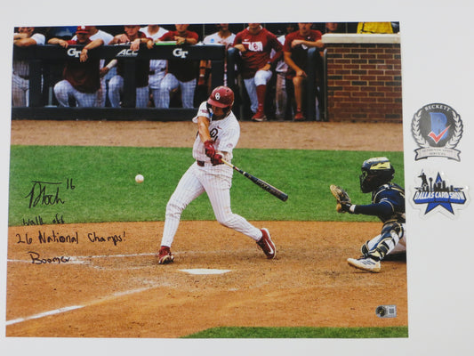 DAYTON TOCKEY OKLAHOMA OU SOONERS SIGNED 16x20 HR 3INSC BAS