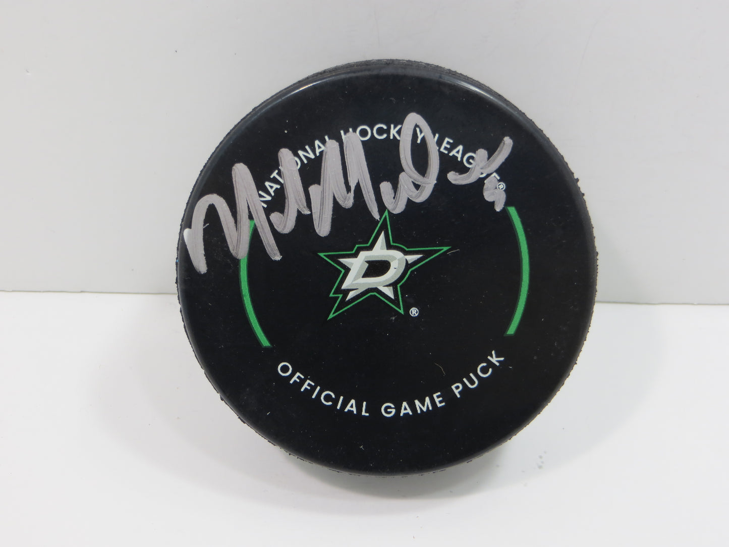 MIKE MODANO DALLAS STARS SIGNED AUTHENTIC OFFICIAL HOCKEY PUCK BAS COA