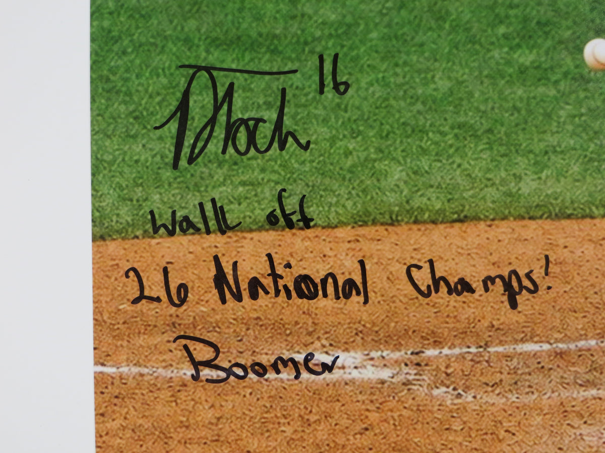 DAYTON TOCKEY OKLAHOMA OU SOONERS SIGNED 16x20 HR 3INSC BAS
