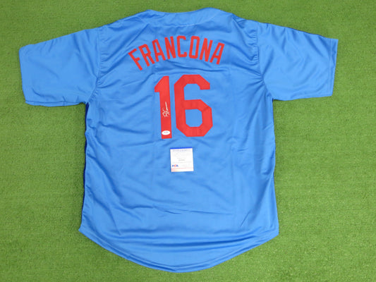 TERRY FRANCONA Montreal Expos JERSEY SIGNED Boston Red Sox Guardians PSA COA
