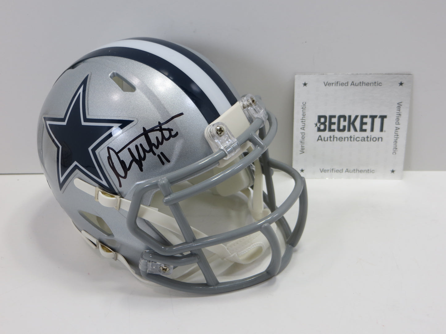 DANNY WHITE SIGNED DALLAS COWBOYS MINI HELMET ARIZONA STATE BAS COA