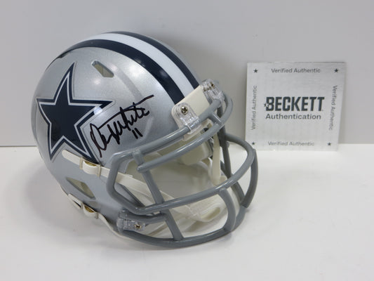 DANNY WHITE SIGNED DALLAS COWBOYS MINI HELMET ARIZONA STATE BAS COA