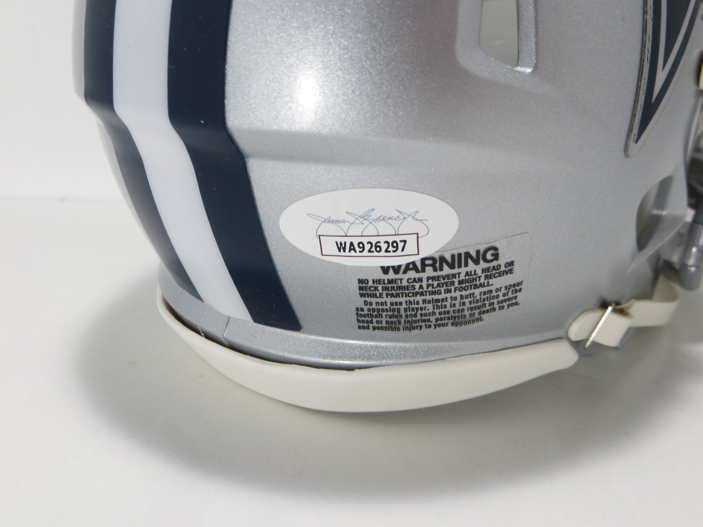 MEL RENFRO DALLAS COWBOYS SIGNED Mini Helmet w/HOF 06 JSA COA