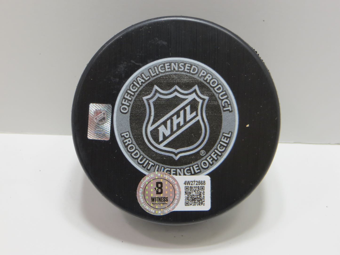 JOE NIEUWENDYK DALLAS STARS SIGNED 1999 Stanley Cup Puck BAS COA