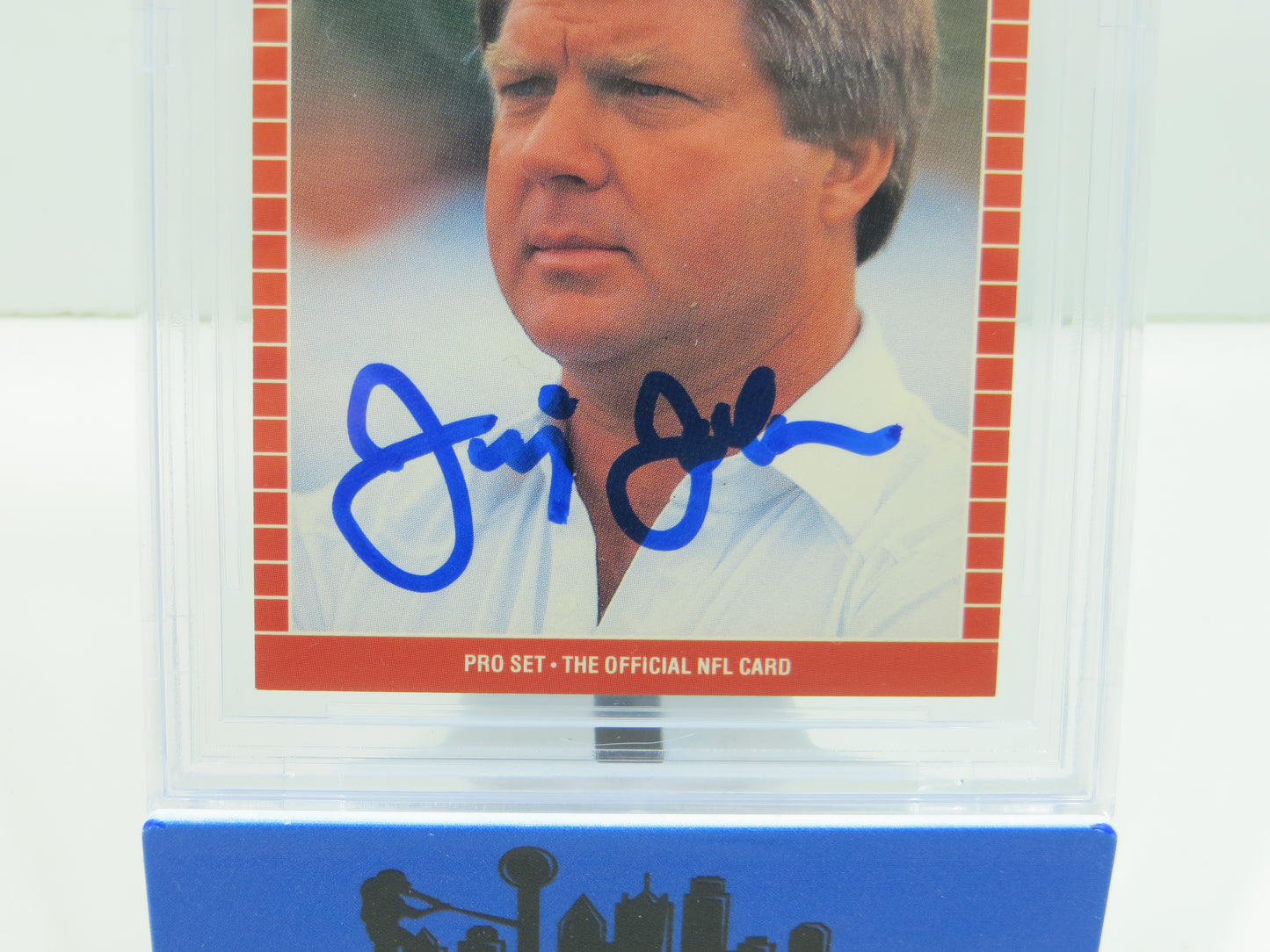JIMMY JOHNSON DALLAS COWBOYS SIGNED 1989 PRO SET #98 BAS BGS SLAB AUTO 10