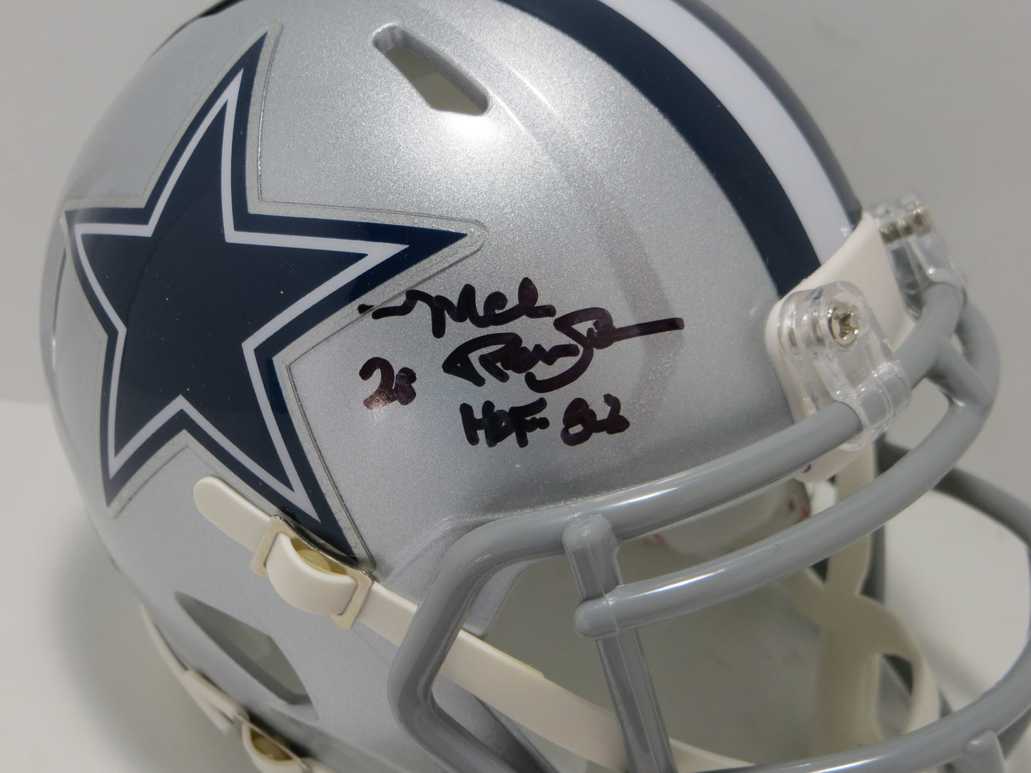 MEL RENFRO DALLAS COWBOYS SIGNED Mini Helmet w/HOF 06 JSA COA