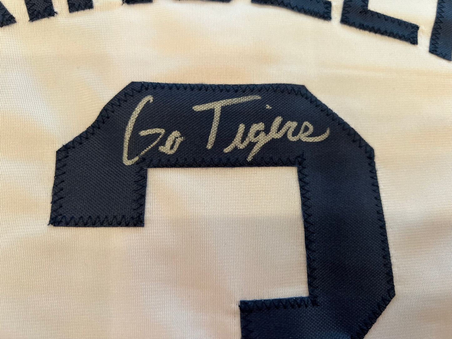 IAN KINSLER DETROIT TIGERS SIGNED JERSEY w/Go Tigers BAS COA