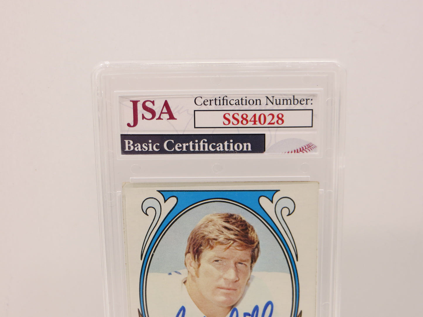 BOB LILLY SIGNED 1972 TOPPS Football Card #280 JSA SLAB Authentic AUTO