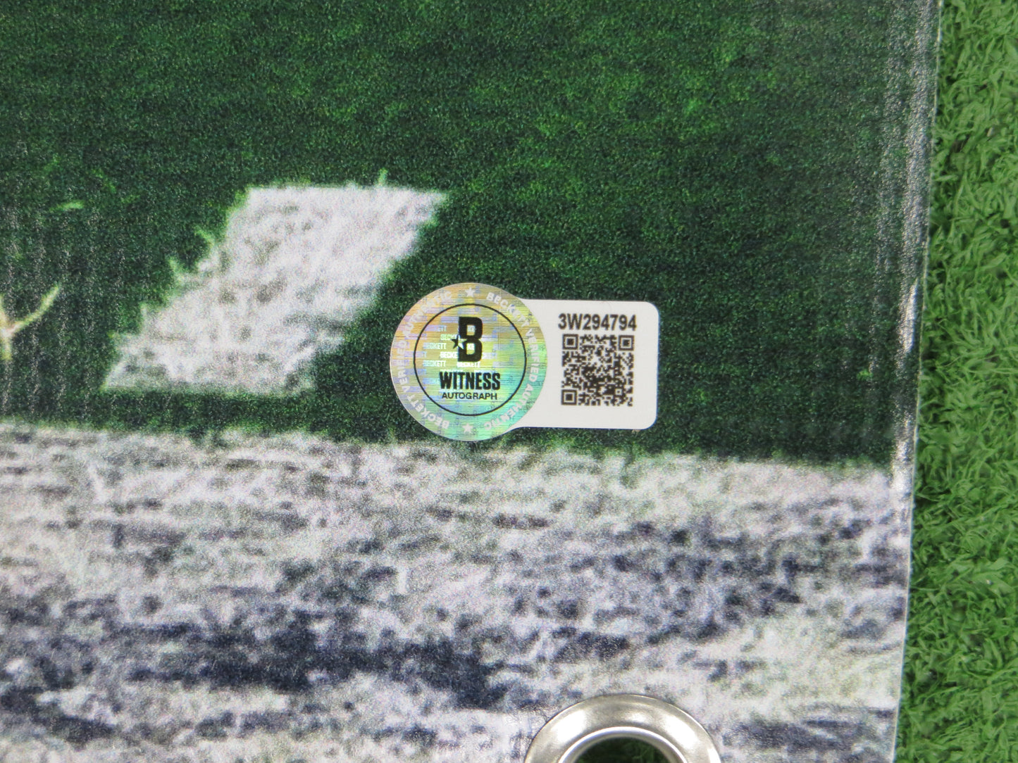 DANNY WHITE SIGNED Dallas Cowboys Dallas Card Show 36x60 VINYL BANNER BAS COA