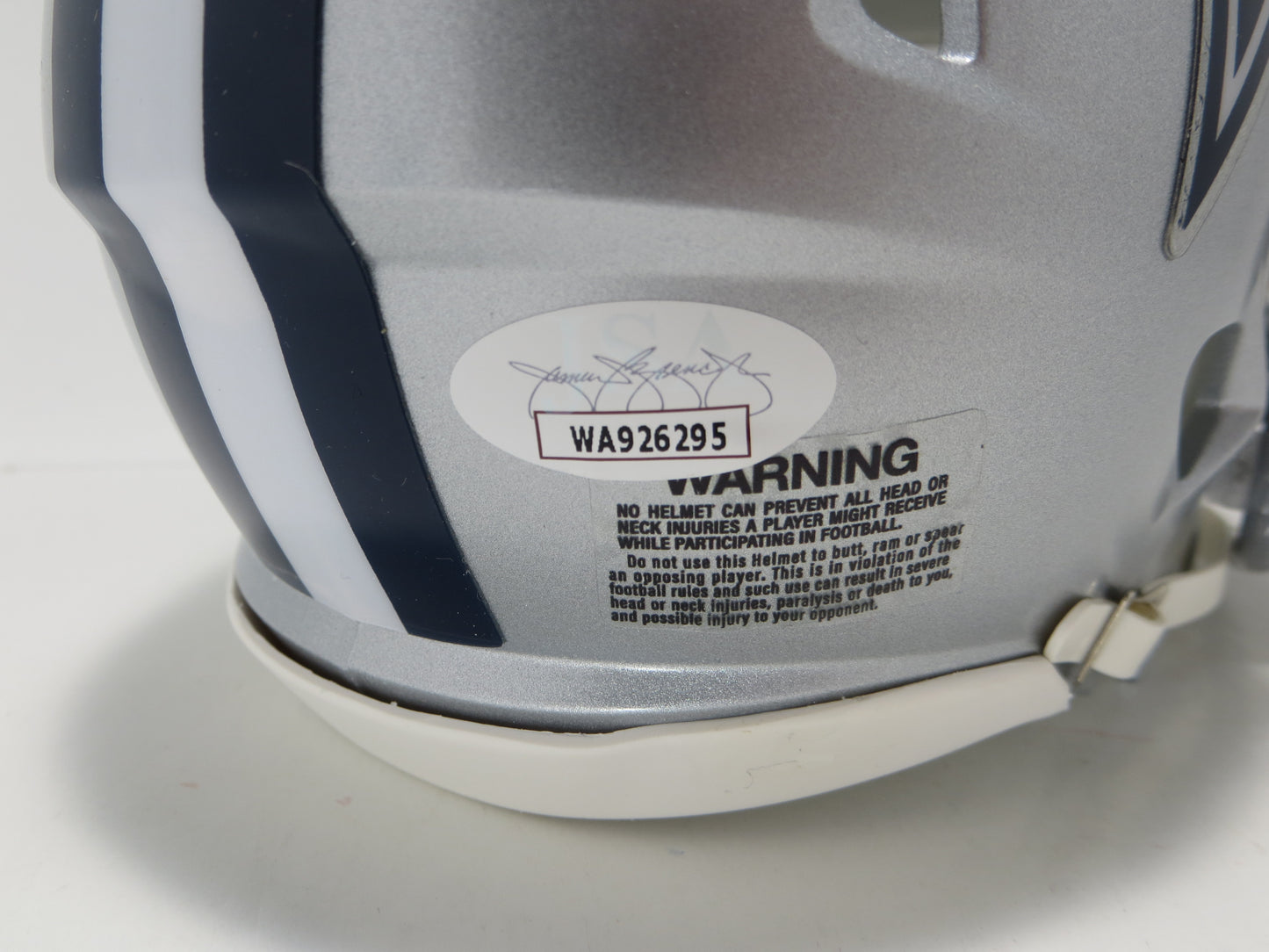 MEL RENFRO DALLAS COWBOYS SIGNED Mini Helmet w/HOF 06 JSA COA