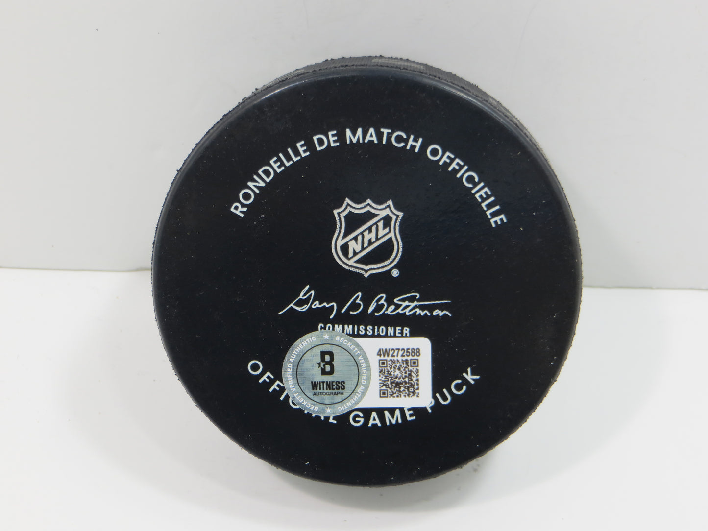 MIKE MODANO DALLAS STARS SIGNED AUTHENTIC OFFICIAL HOCKEY PUCK BAS COA