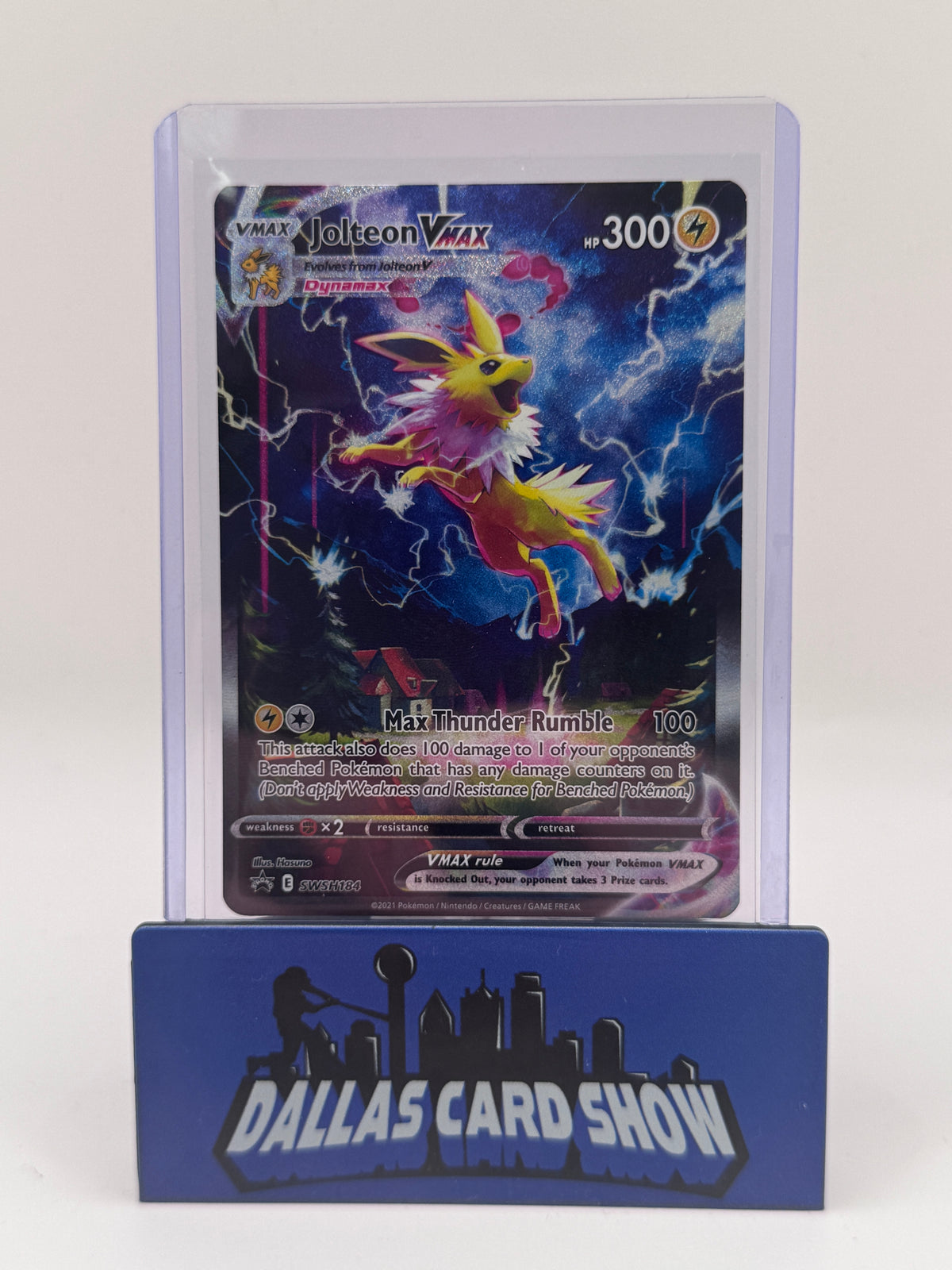 2021 Pokemon - Jolteon VMAX (Full Art) - SWSH184 Black Star Promo NM